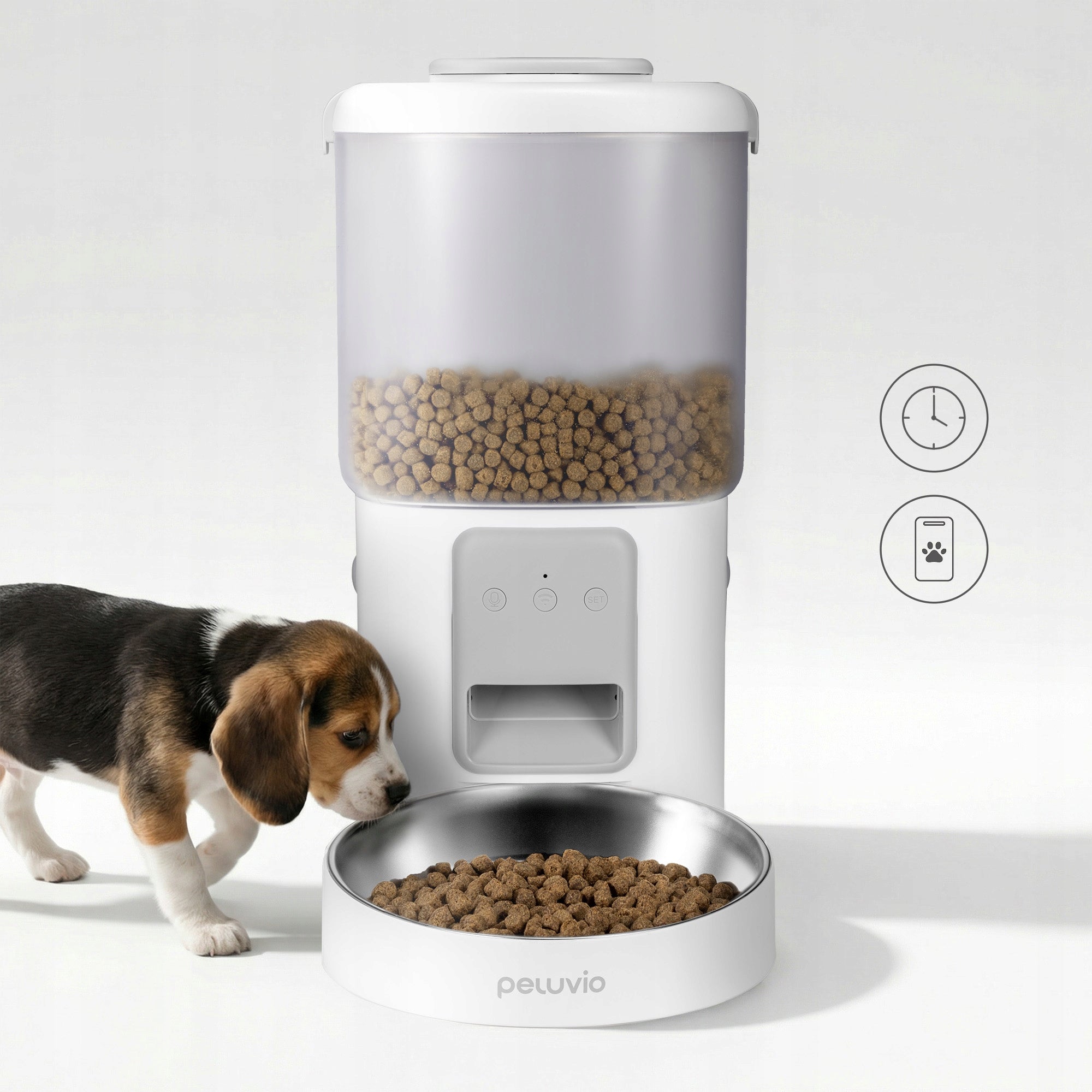 Automatic feeder dog food dispenser 4,5L WI-FI Peluvio Crispy Manufacturer code Podajmik karmy suchej WI-FI