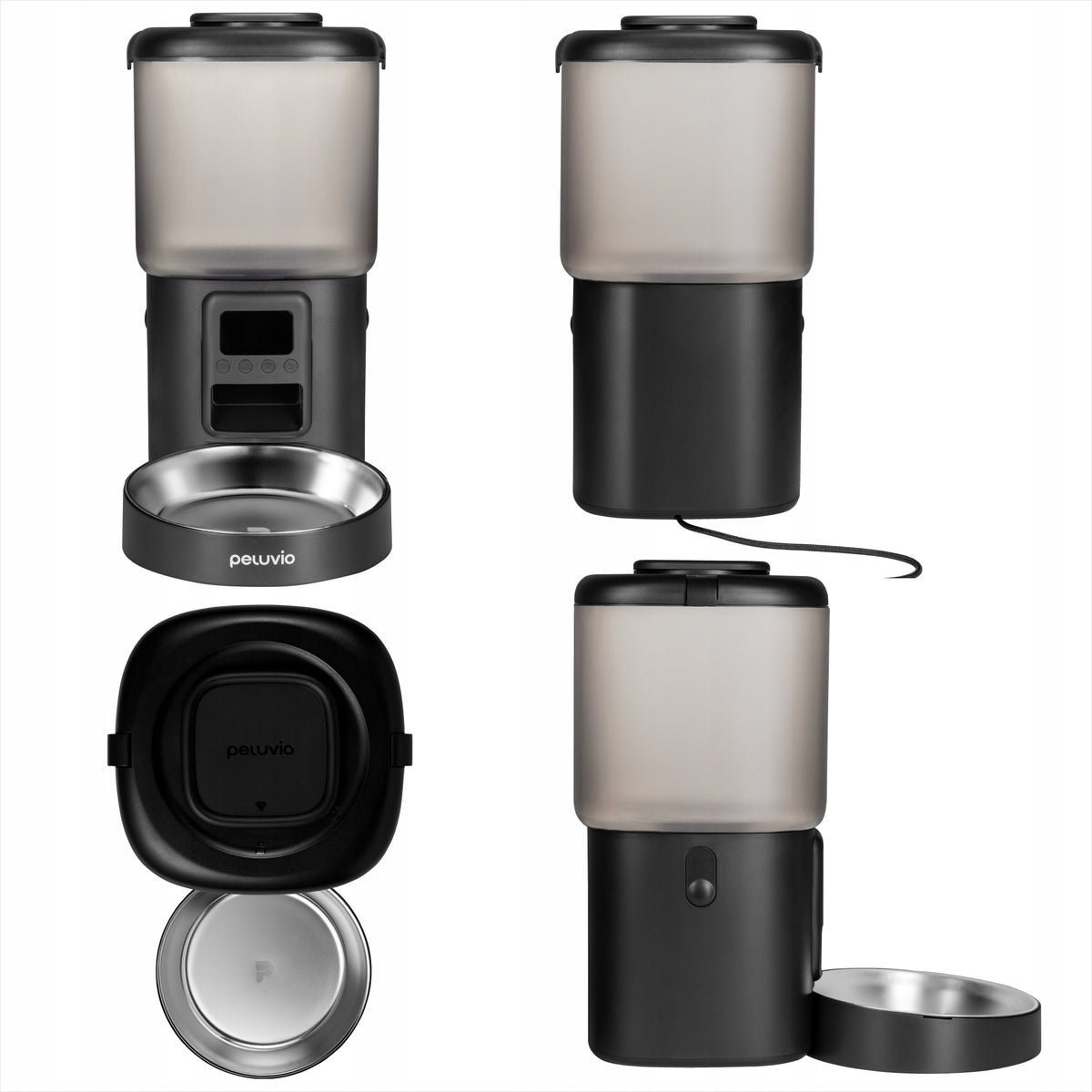 Automatic feeder dry dog food dispenser 4,5Lmiska Peluvio Crispy Packaging status original