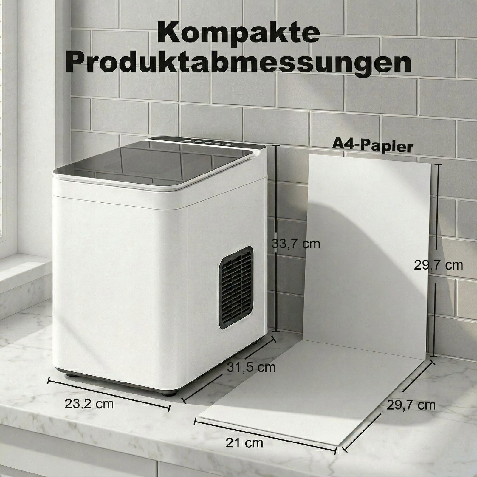 Automatic ice maker 12 kg/24h white Brand Homcom