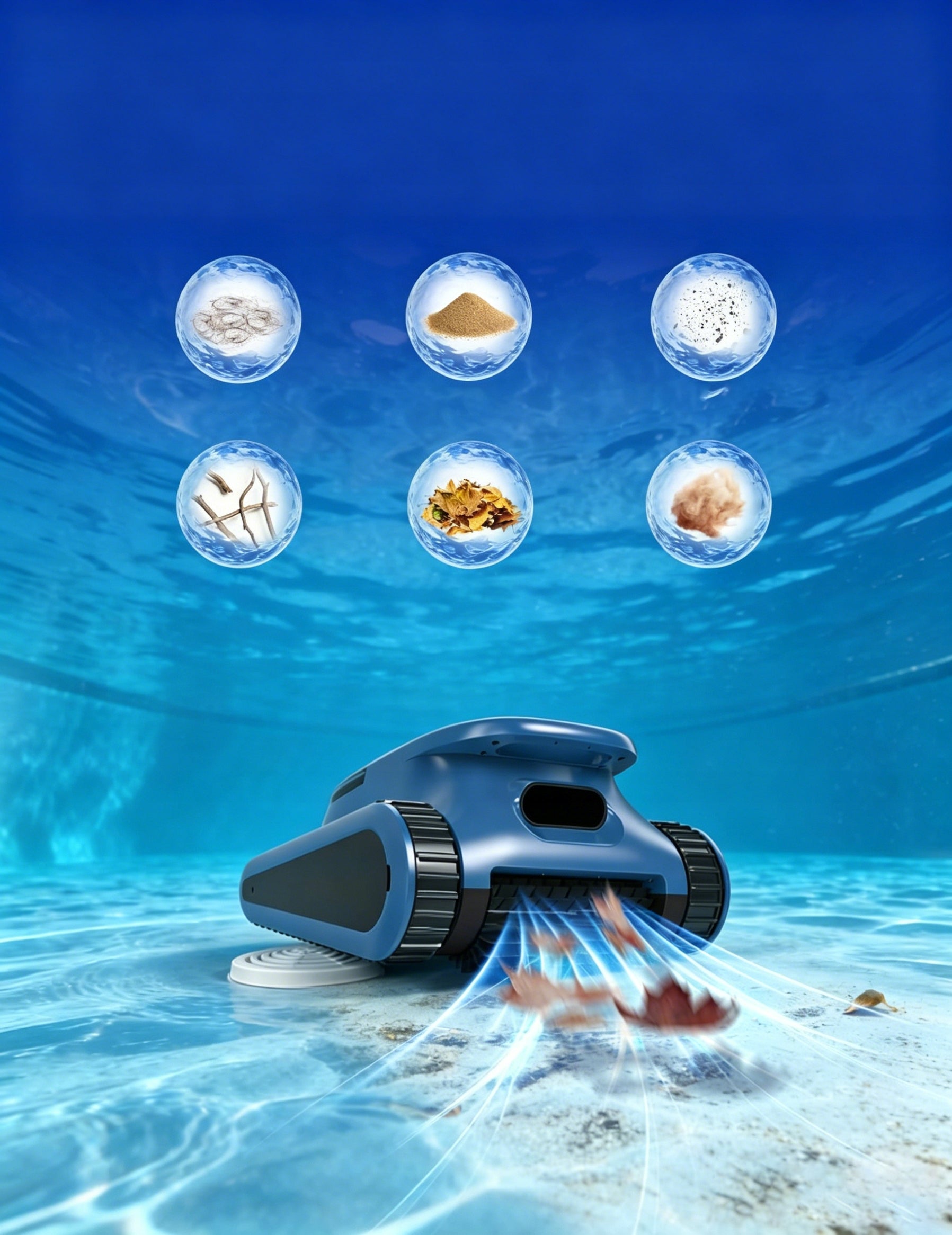 Automatic pool vacuum cleaner APP 200m² SAT30 PRO Power 180 W