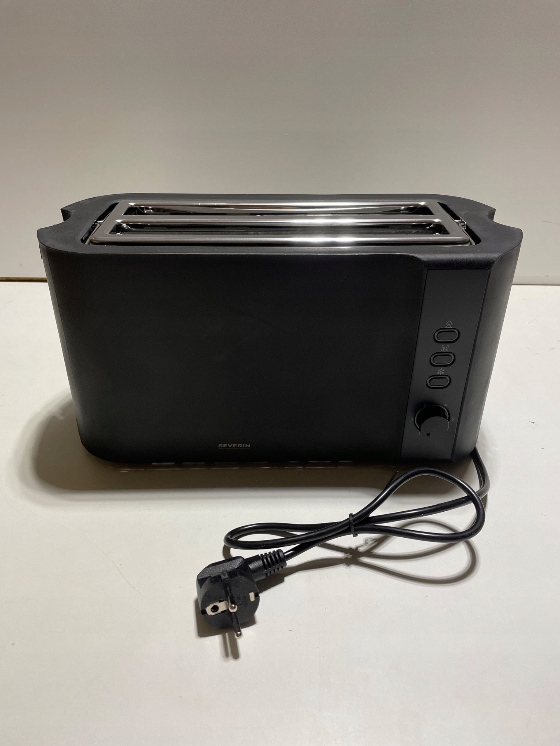 Automatic toaster Severin AT 2591 with long gap 1400 W black 1774P Manufacturer code AT 2591