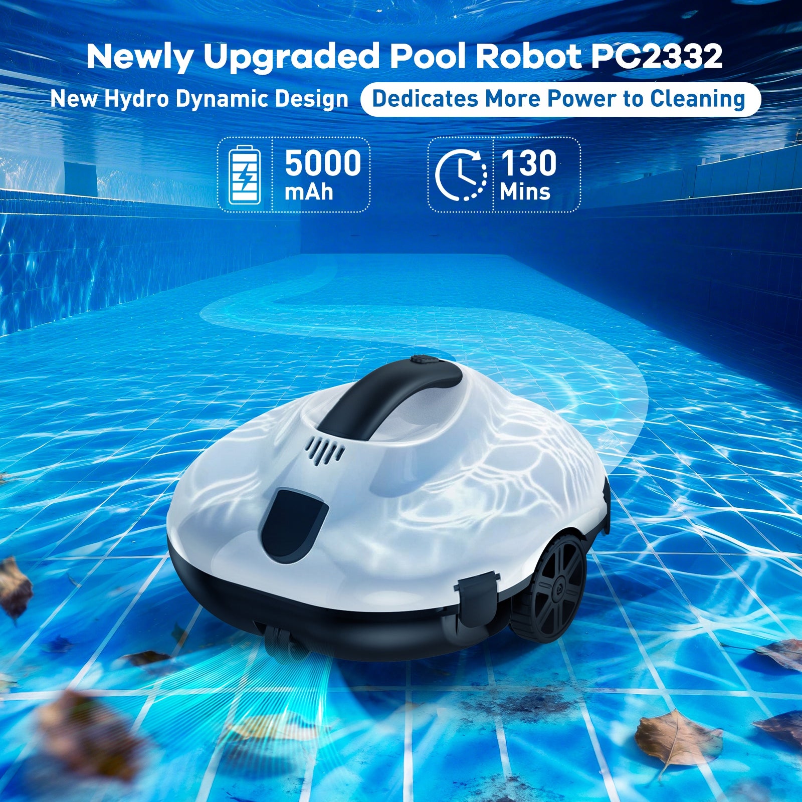 Automatic vacuum cleaner pool cleaning robot Blossom PC2332 130min Certificates of conformity CE