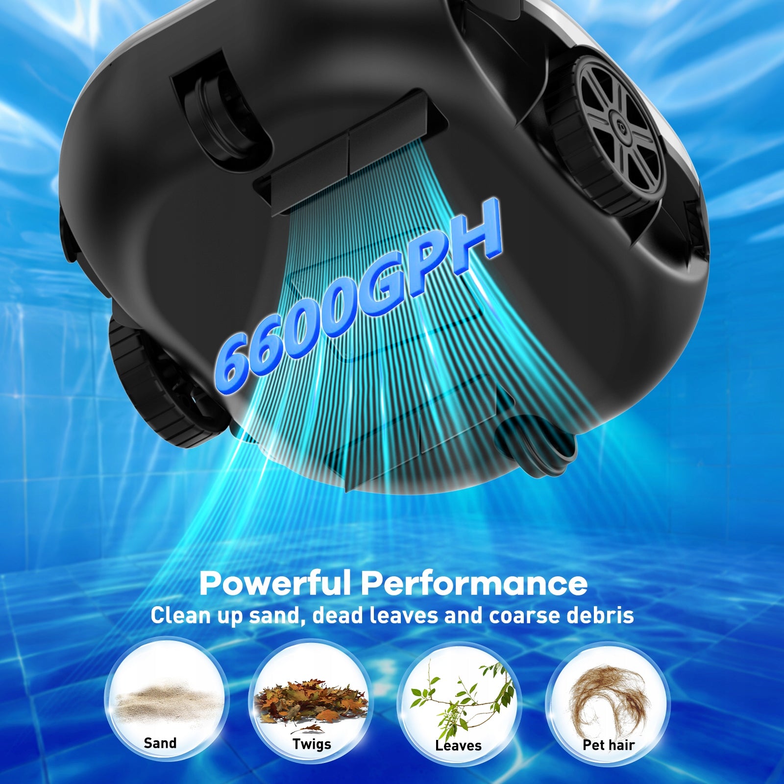 Automatic vacuum cleaner pool cleaning robot Blossom PC2332 130min Manufacturer code Blossom PC2332 130 min-4027737463034