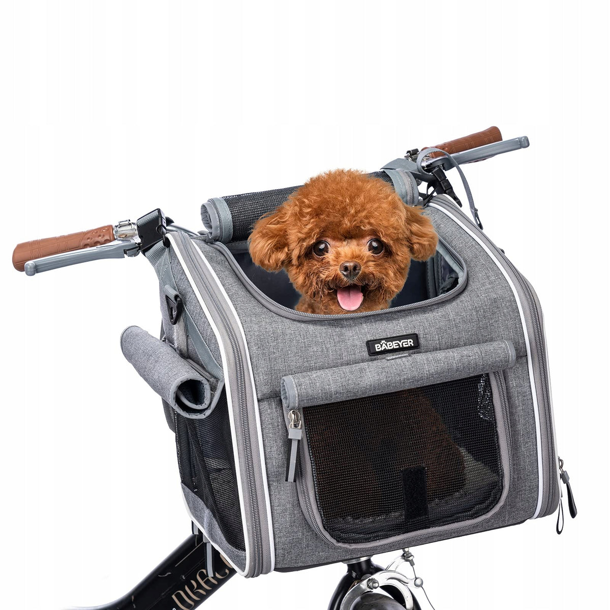 BABEYER Dog Transport Backpack L 32x27x32 Cm Grey With Extension Manufacturer code CZBF1