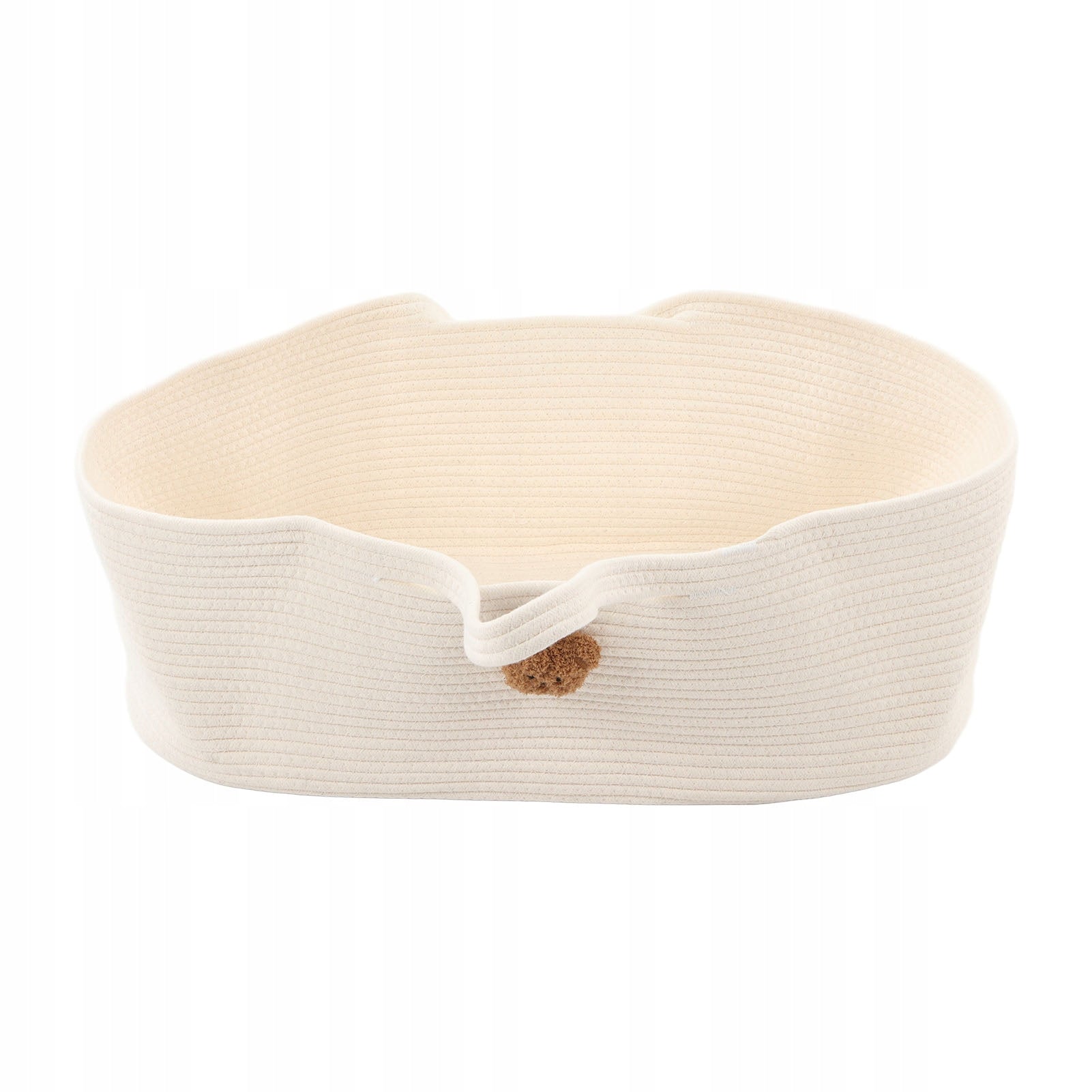 BABY BASKET WITH MATTRESS Color white