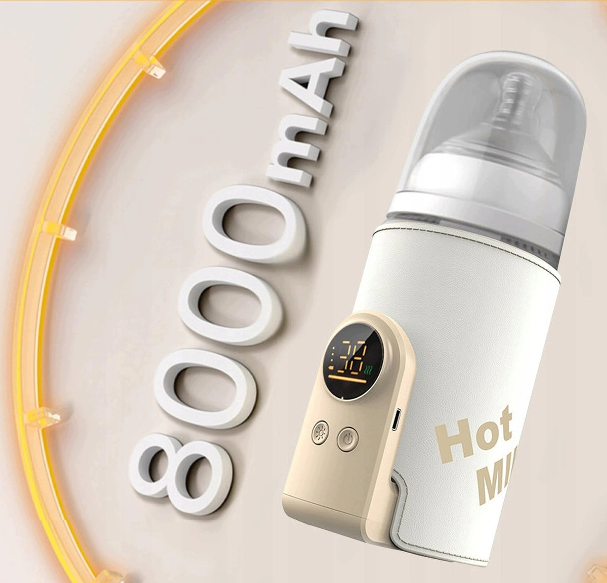 BABY BOTTLE WARMER 8000MAH USB-C TEMP ADJUSTMENT Brand no brand