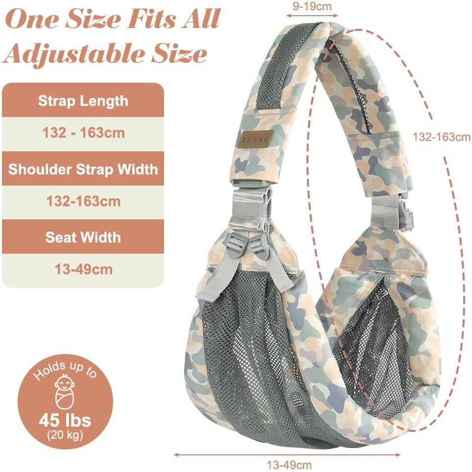 BABY CARRIER AUYAO ADJUSTABLE 3D CAMOUFLAGE NET 0-36 MONTHS Brand no brand