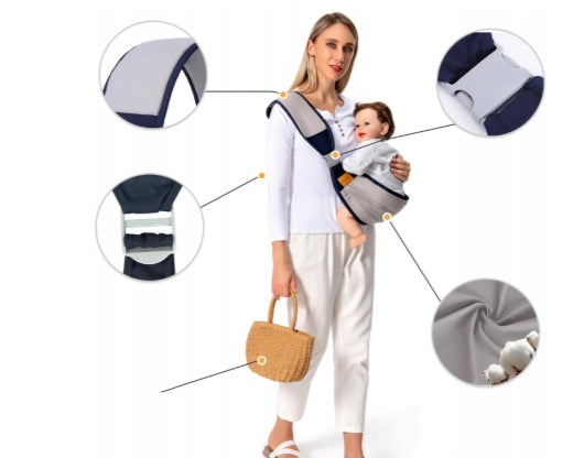 BABY CARRIER ERGONOMIC HIP CARRIER 20KG GREY Brand no brand