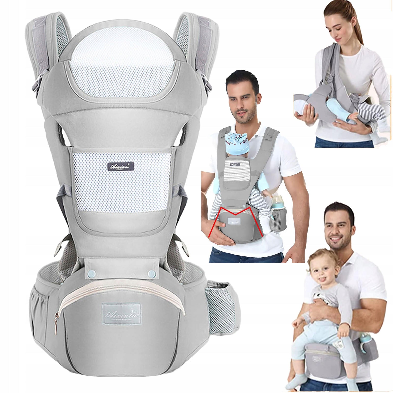 BABY CARRIER HIP MULTIFUNCTIONAL ERGONOMIC 20KG FRONT BACK