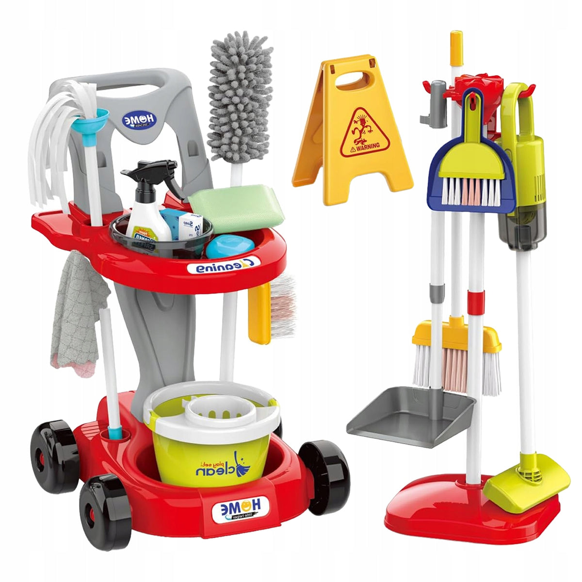 BABY CLEANING CART SET 29IN1 VACUUM CLEANER WITH SUCTION + ACCESSORIES