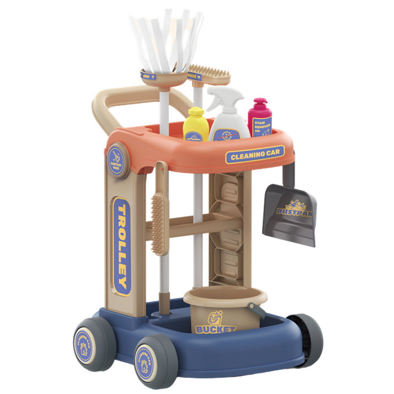 BABY CLEANING KIT STROLLER BROOM BUCKET ACCESSORIES MOP 10in1 Packaging status original
