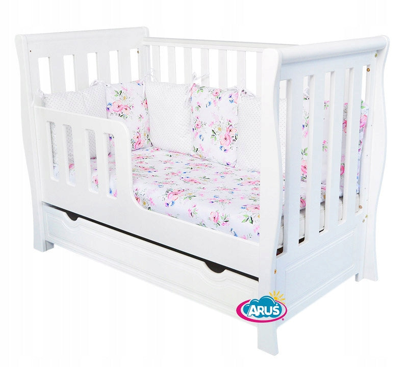 BABY COT WITH DRAWER COUCH MEGAN % Color white