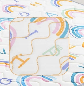 BABY CRAWLING MAT 127 x 127 CM NON-SLIP RAINBOW MOTIF Brand no brand