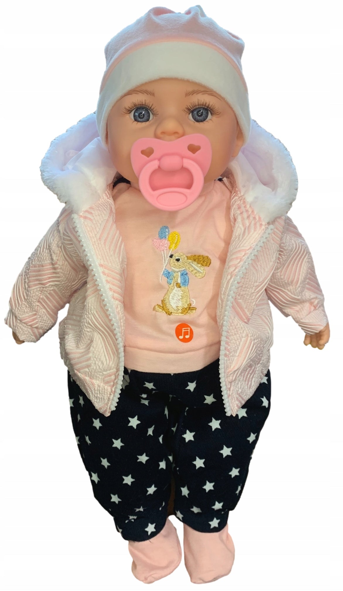 BABY DOLL SINGS PACIFIER BORN LIKE A LIVING BOBAS BABY Manufacturer code 5626