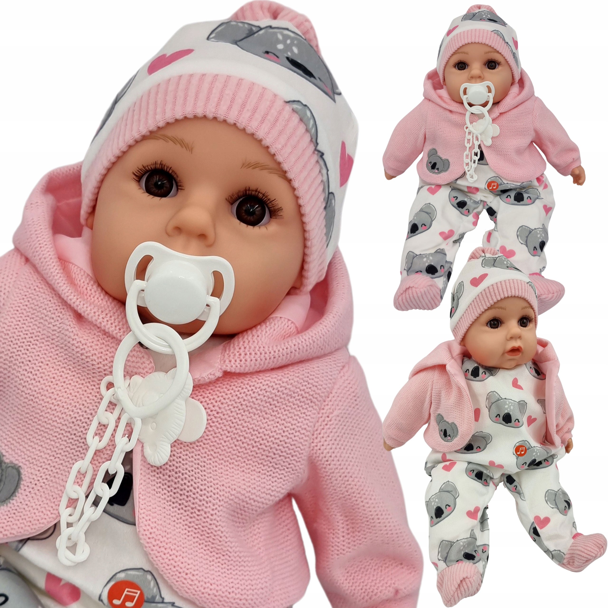 BABY DOLL SPEAKS AND SINGS Polish 45CM+DRAGON_67