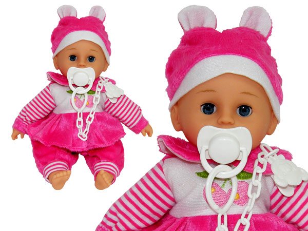 BABY DOLL SPEAKS in Polish CLOSES EYES CHER