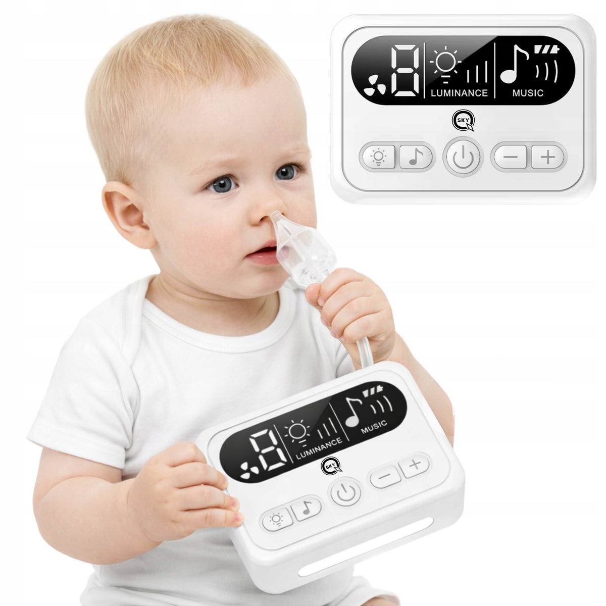 BABY ELECTRIC NASAL ASPIRATOR WITH MUSIC FOR TODDLER BABY QSKY Packaging status original