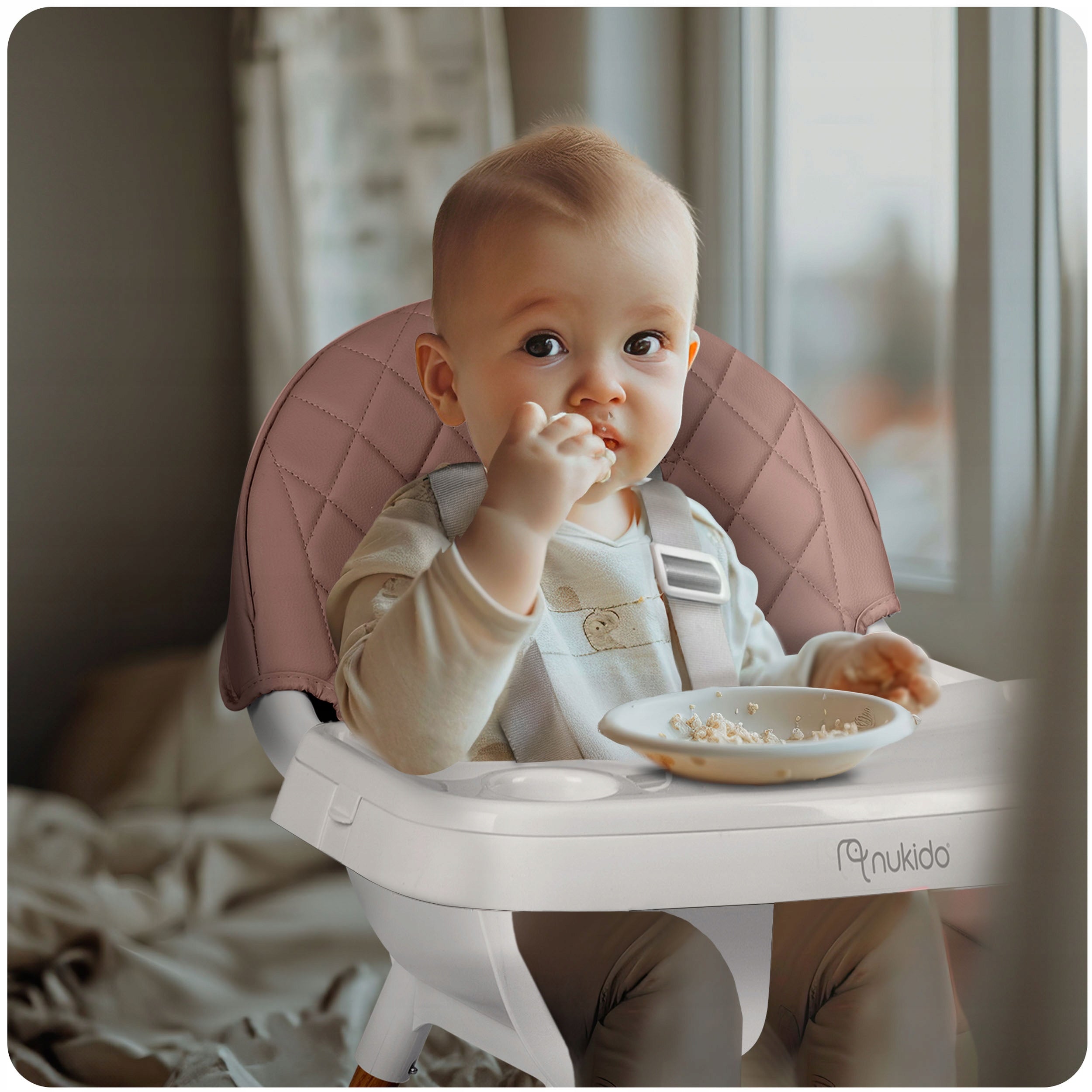 BABY FEEDING CHAIR ADJUSTABLE SEAT 3in1 TRAY Manufacturer code 700701