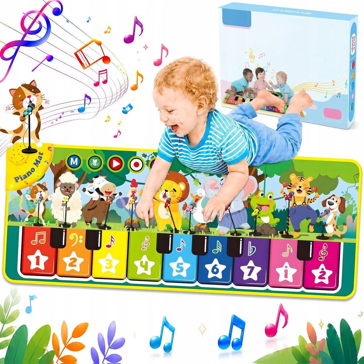 BABY FLOOR PIANO INTERACTIVE VOLUME MODES 9 TONS GIFT Brand no brand