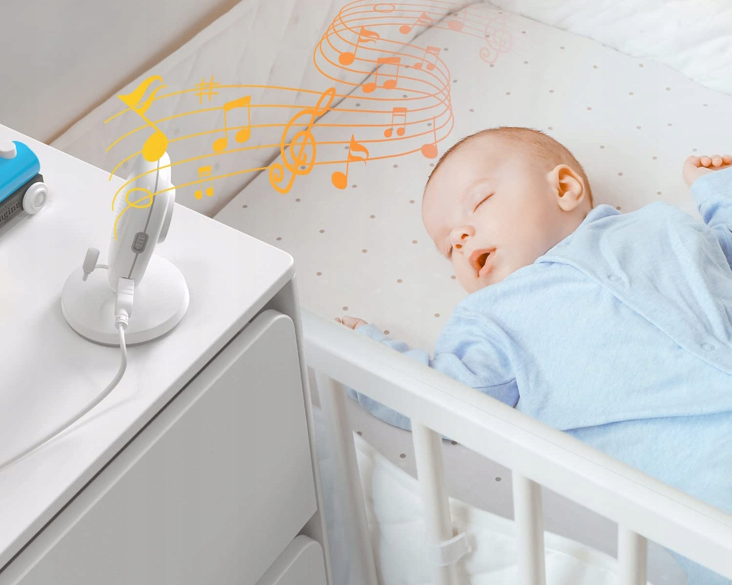 BABY MONITOR 2 CAMERA LIVE LCD 3.2" VOX Temperature Sensor Brand Boifun
