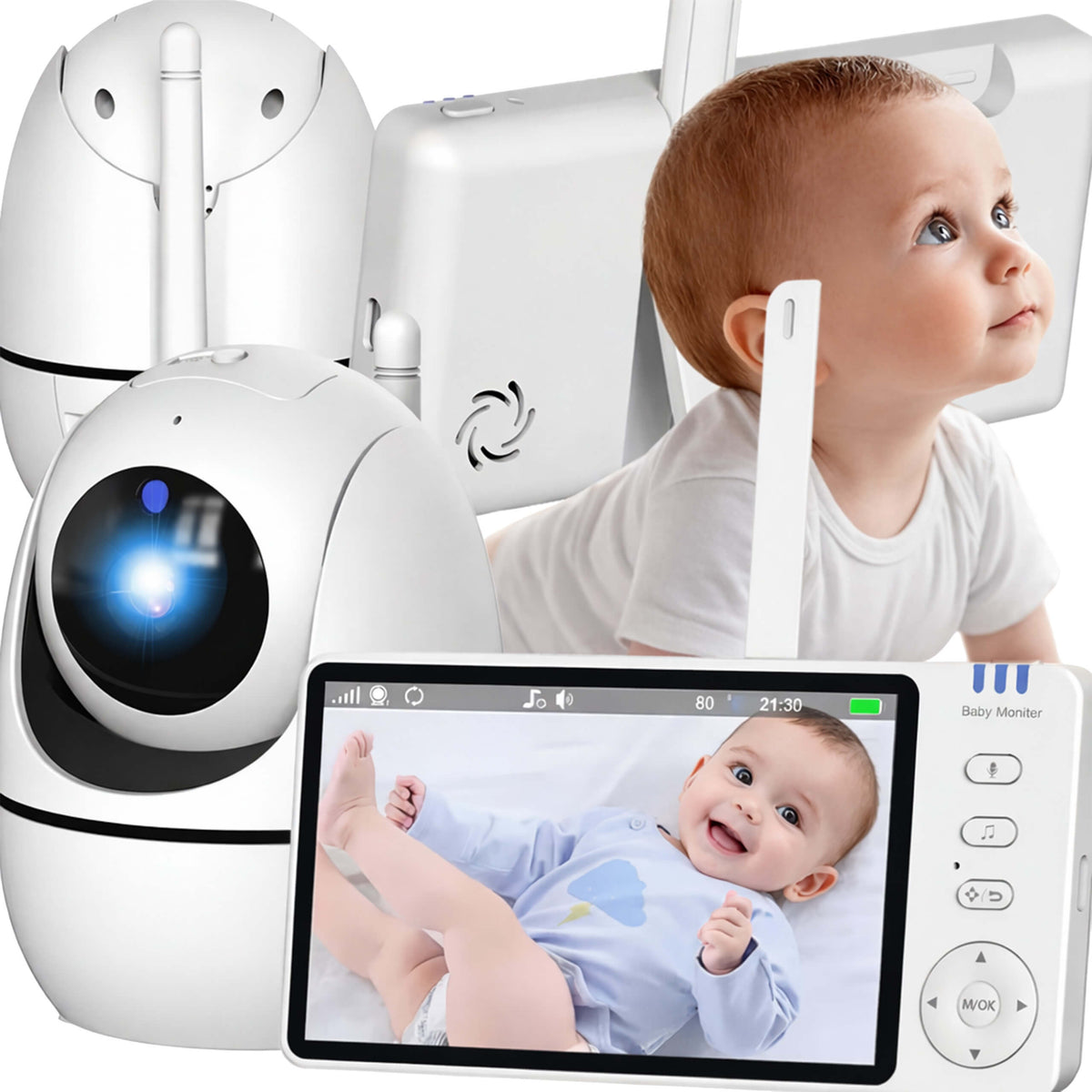 BABY MONITOR LCD DISPLAY 5" HD
