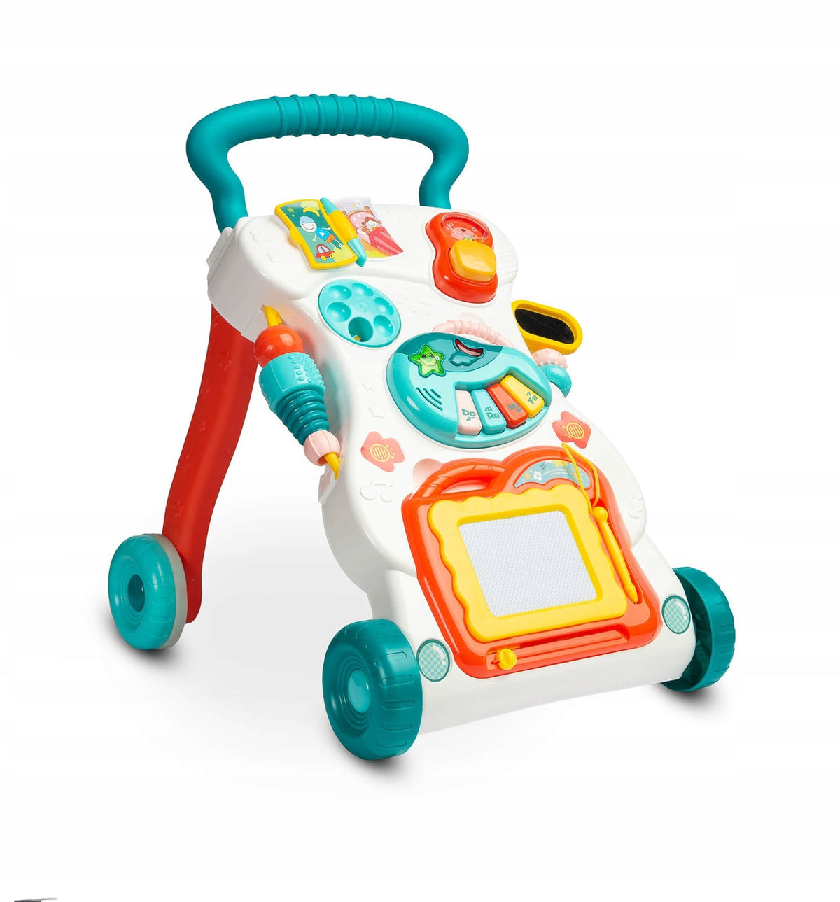 BABY PUSHER WALKER EDUCATIONAL INTERACTIVE MUSICAL EQUESTRIAN TOY