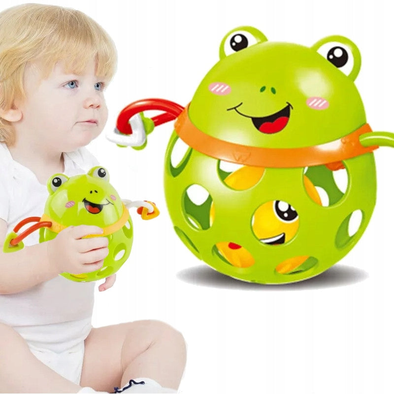 BABY RATTLE SENSORY BALL RUBBER TOY GAME