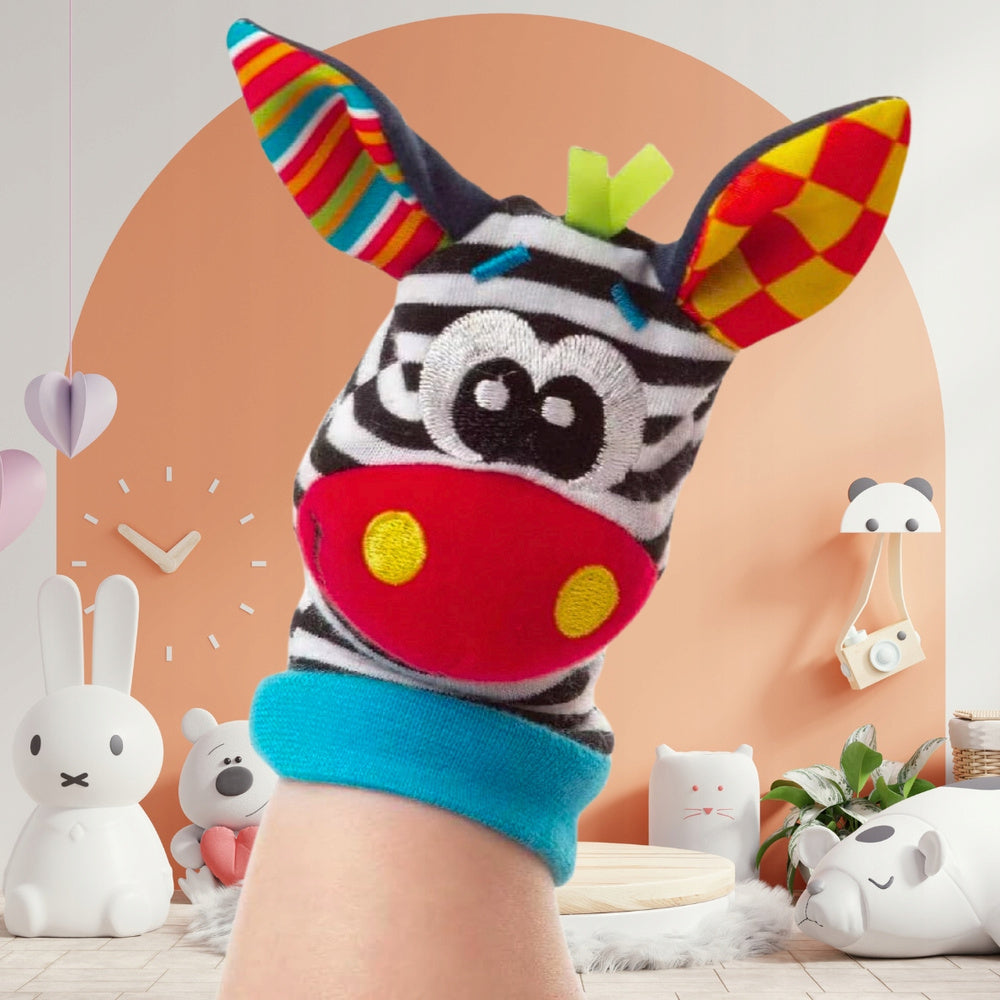 BABY RATTLE SOCKS HEADBANDS FOR HANDLES 4 PIECES SENSORY 3D Manufacturer code WYGODNE BEZPIECZNE NAUKA DLA DZIECI ZABAWKA