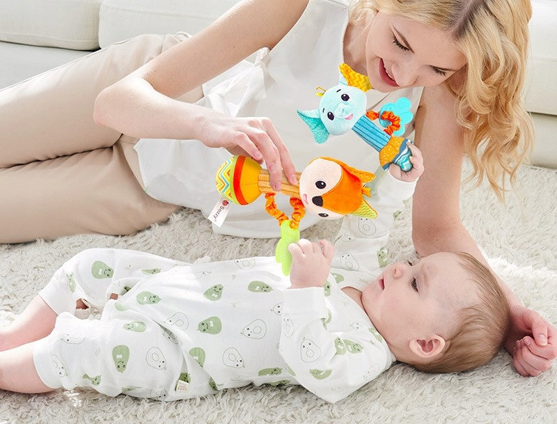 BABY RATTLES SENSORY SOZZY FOX Brand Tiny Love