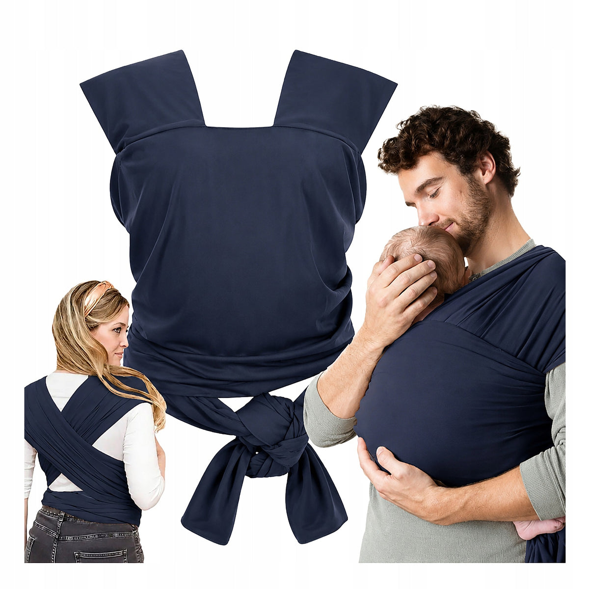 BABY SCARF BABY ELASTIC 5M CARRIER 20KG DARK