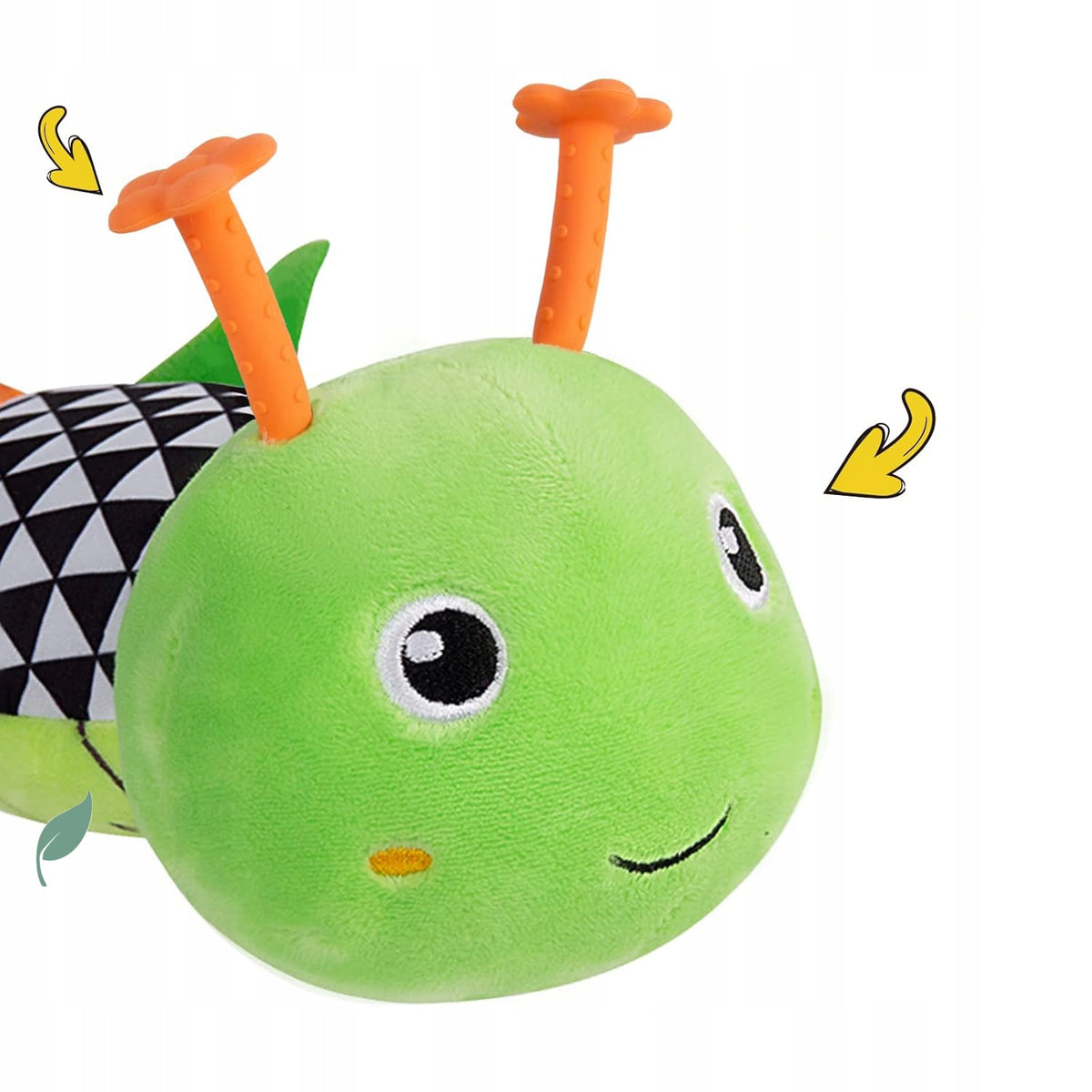 BABY SENSORY TOY MUSICAL PLUSH GREEN CATERPILLAR Brand no brand