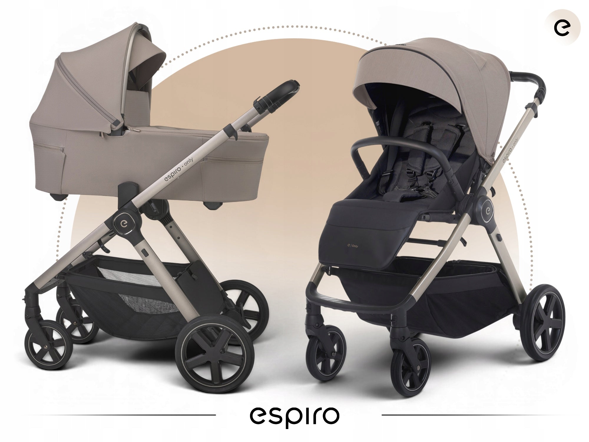 BABY STROLLER 2IN1 MULTIFUNCTIONAL ESPIRO ONLY STROLLER GONDOLA FOLDING Packaging status original