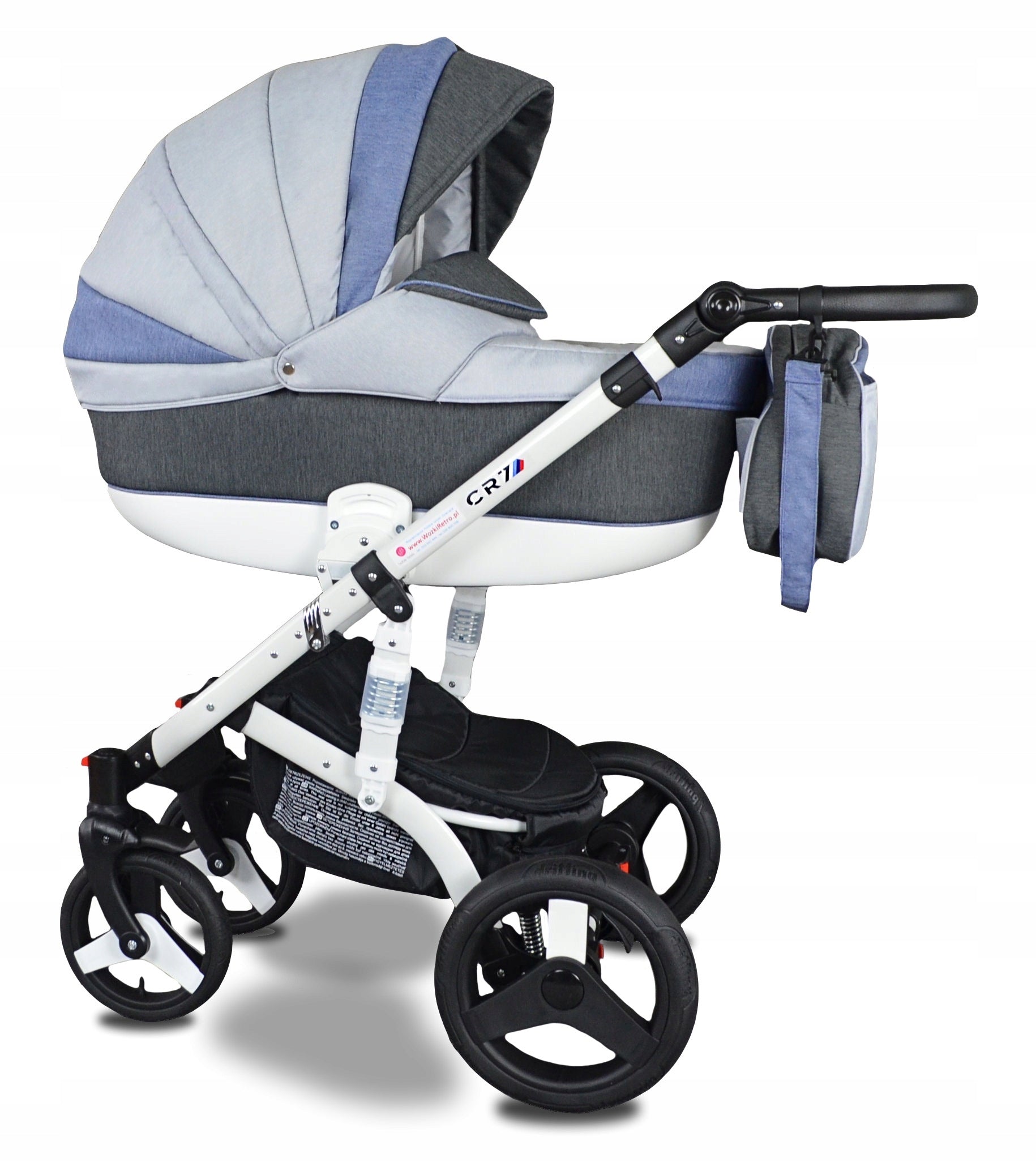 BABY STROLLER 3IN1 CR7 MULTIFUNCTIONAL Deep Stroller Seat + Accessories Manufacturer code CR7 3W1-8