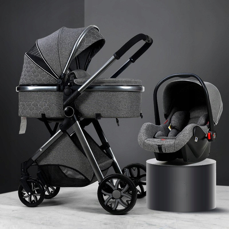 BABY STROLLER MULTIFUNCTIONAL GREY 3IN1 Brand no brand