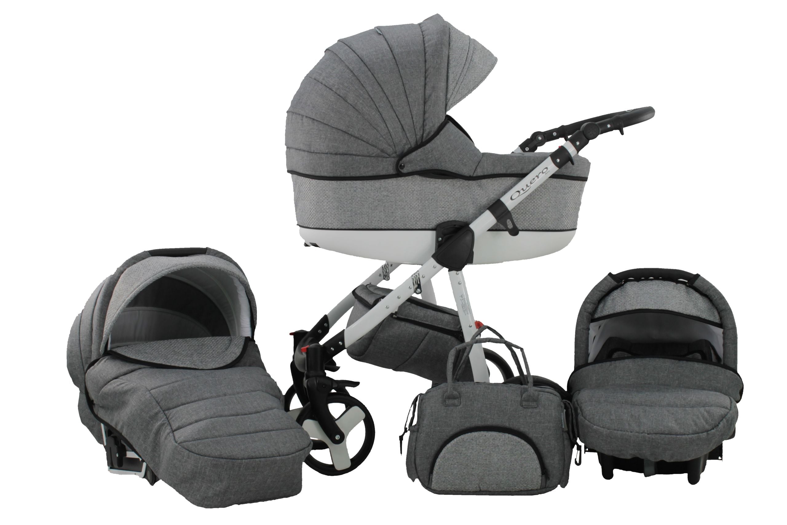 BABY STROLLER QUERO alu 3WI KAREX BAG UMBRELLA