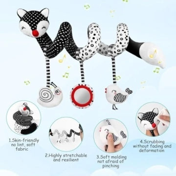 BABY STROLLER TOY BABY HANGING SPIRAL BELL TOY Kid's age 0+
