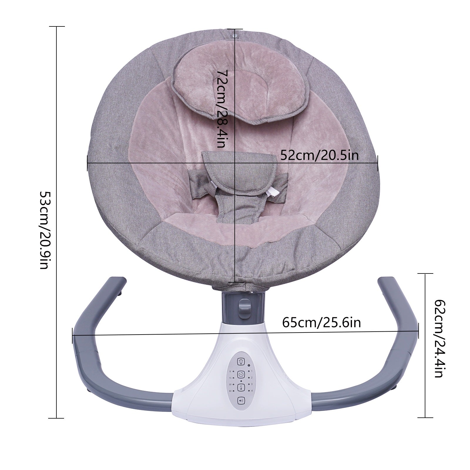 BABY SWING WITH MUSIC ELECTRIC CRADLING BOUNCER BLUETOOTH LOAD 20 KG Manufacturer code 1539212