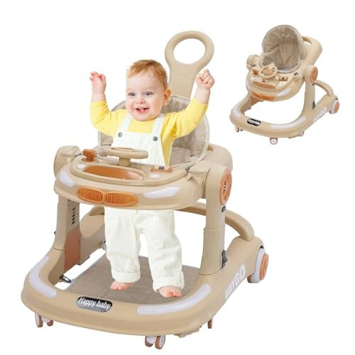 BABY WALKER FOLDING WITH ANTI-COLLISION MAT ADJUSTABLE 6M+ SET Brand no brand