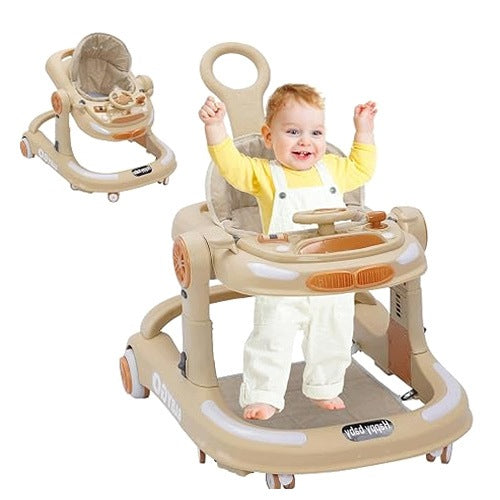 BABY WALKER FOLDING WITH ANTI-COLLISION MAT ADJUSTABLE 6M+ SET