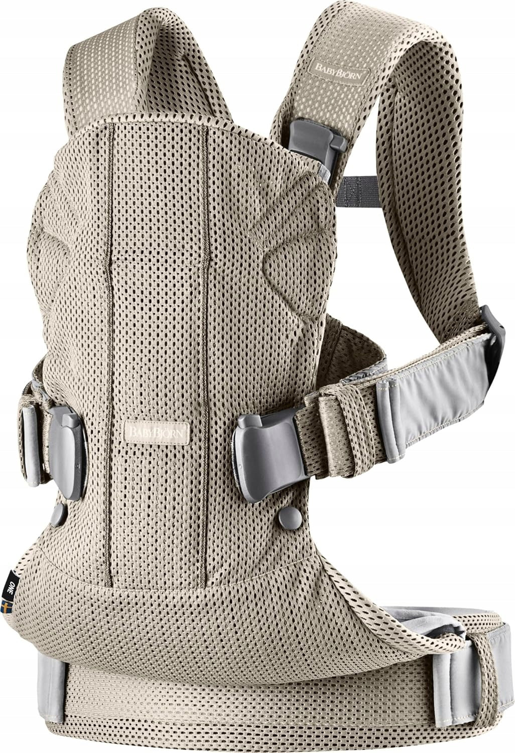BABYBJORN ONE AIR ergonomic carrier 3,5-15kg AIRY MESH Color shades of brown and beige