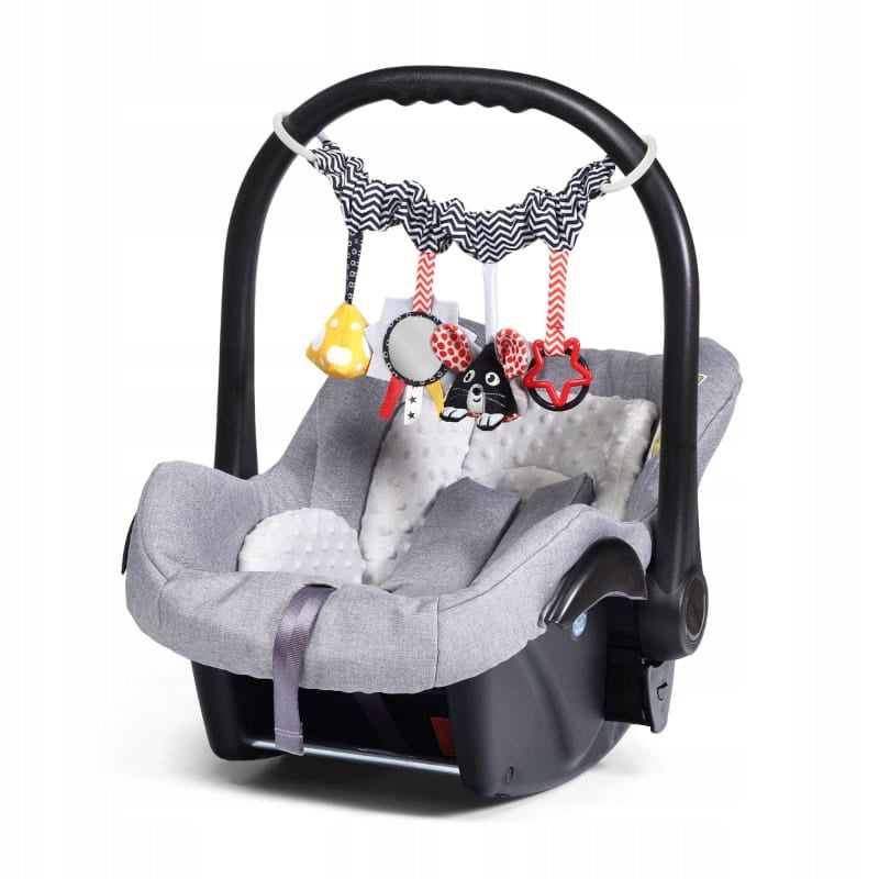 BABYONO CHEESE & SKIP PENDANT FOR STROLLER AND CAR SEAT EDUCATIONAL TOY Brand Babyono