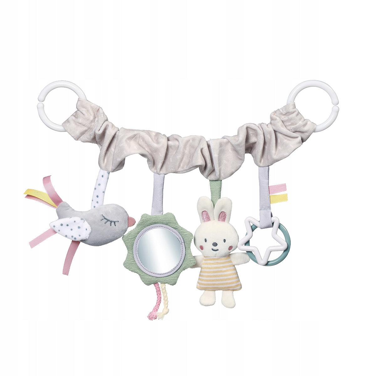 BABYONO SPIRAL PENDANT FOR STROLLER CAR SEAT EDUCATIONAL TOY NATURE 1578