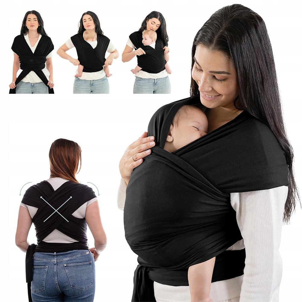 BABYWEARING SCARF ELASTIC 0.58X5.3M FOR NEWBORNS 3-15KG
