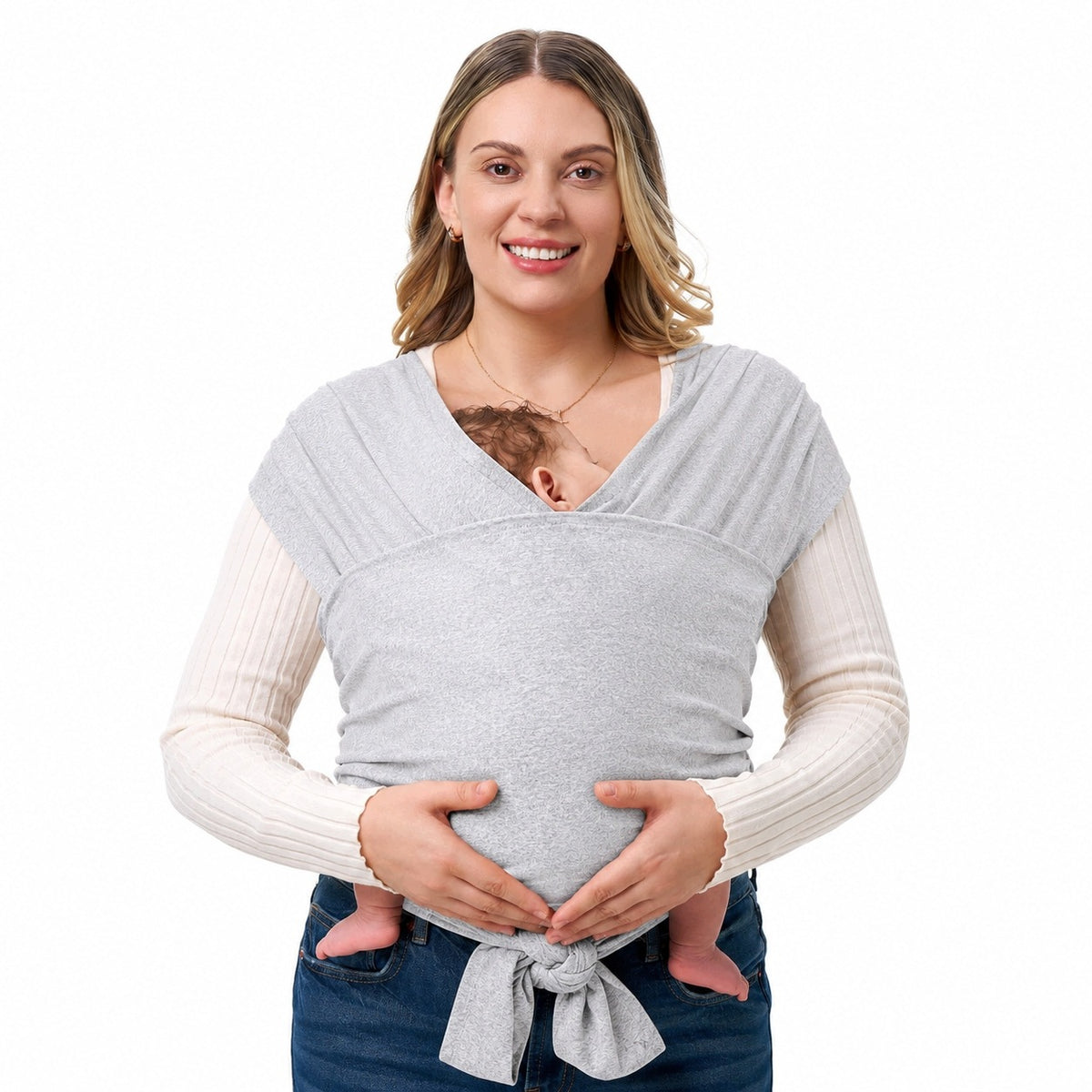 BABYWEARING SCARF ELASTIC 5M CARRIER 20KG GREY Manufacturer code 50*45cm