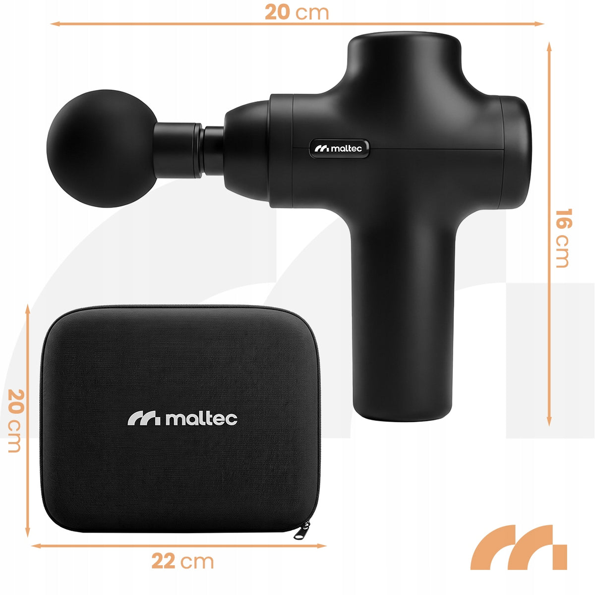 BACK MASSAGE GUN FOR FOOT BODY MASSAGER MASSAGE GUN CASE 6 TIPS Manufacturer code Pistolet do Masażu 113859