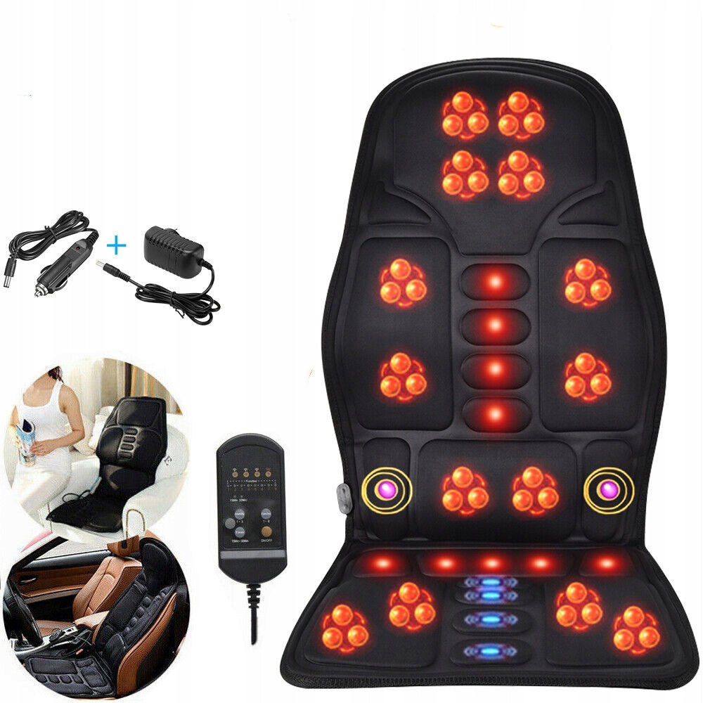 BACK MASSAGE MAT SHIATSU MASSAGER HEATING REMOTE CONTROL Brand no brand