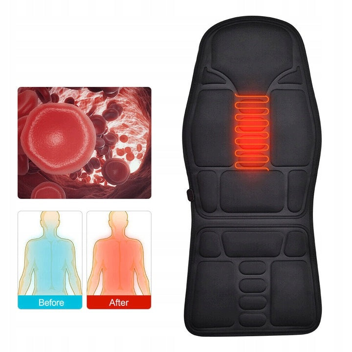 BACK MASSAGE MAT SHIATSU MASSAGER HEATING REMOTE CONTROL Medical device no