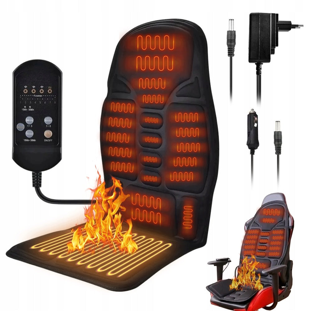 BACK MASSAGE MAT SHIATSU MASSAGER HEATING REMOTE CONTROL