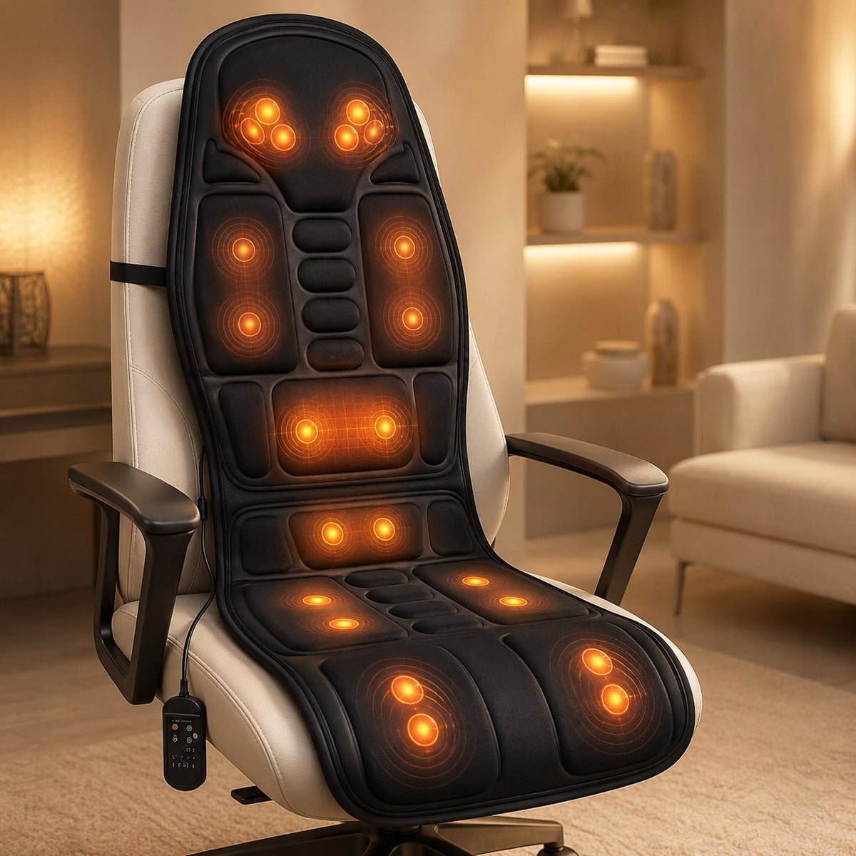 BACK MASSAGER HEATING MASSAGE MAT FOR CAR SEAT Manufacturer code MATA MASUJĄCA DO AUTA ZELGRO COMFORT LINE PRO