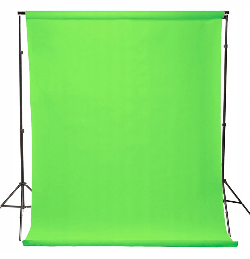 BACKGROUND SET 215x170cm + BACKGROUND 1,6x5m GREEN BRIGHT GREEN SCREEN + 2 CLIPS Manufacturer Massa